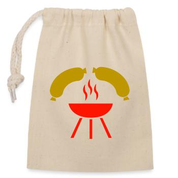 Griller - Sac cadeau en coton avec cordon (14 x 20 cm) - nature - Devant