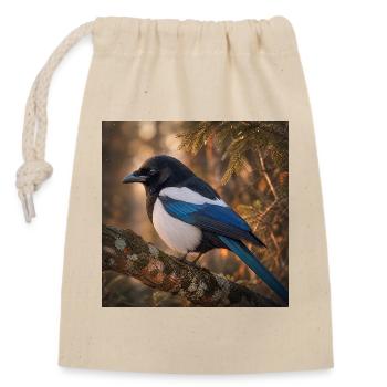 Patinez dans la forêt - Sac cadeau en coton avec cordon (14 x 20 cm) - nature - Devant