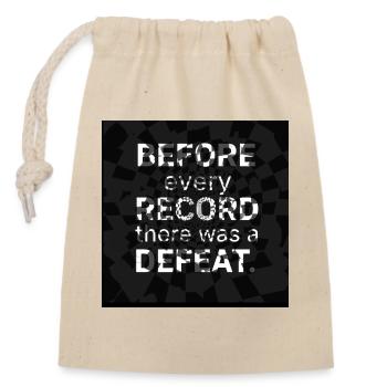 Before any record, defeat - Closable cotton gift bag (14x20cm) - nature - Front