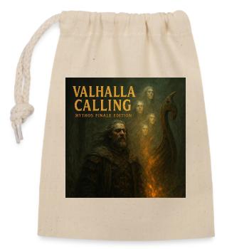 Valhalla Calling - Verschließbarer Geschenkbeutel aus Baumwolle (14x20cm) - Natur - Vorne