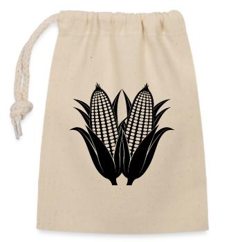 Corns - Closable cotton gift bag (14x20cm) - nature - Front