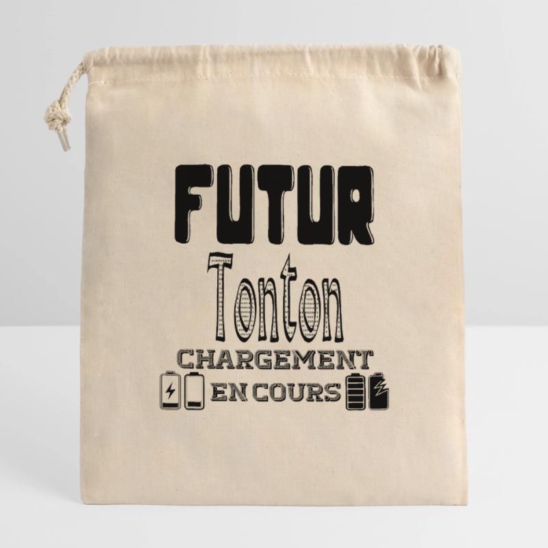 Future Uncle Loading In Progress Closable cotton gift bag (14x20cm)