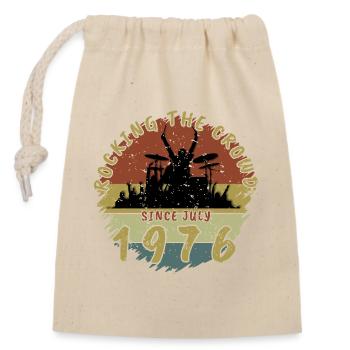 50e anniversaire Faire vibrer la foule DRM 07/1976 - Sac cadeau en coton avec cordon (14 x 20 cm) - nature - Devant