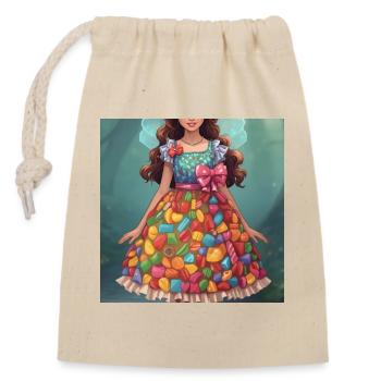 Candy Dress Fantasy Lady - Verschließbarer Geschenkbeutel aus Baumwolle (14x20cm) - Natur - Vorne