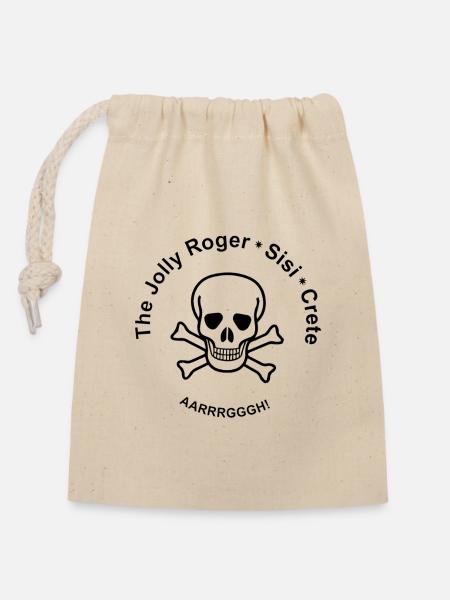 Die Jolly Roger, Sissi, Kreta - Verschließbarer Geschenkbeutel aus Baumwolle (14x20cm) - Natur