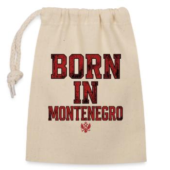 Voyage au Monténégro Balkans Côte adriatique Montagnes - Sac cadeau en coton avec cordon (14 x 20 cm) - nature - Devant