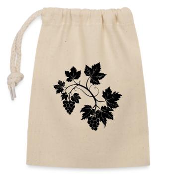 Grapevine Branch - Closable cotton gift bag (14x20cm) - nature - Front