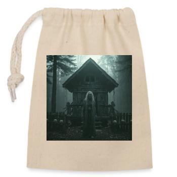 Baba Jaga – Slawische Hexe des Waldes - Verschließbarer Geschenkbeutel aus Baumwolle (14x20cm) - Natur - Vorne