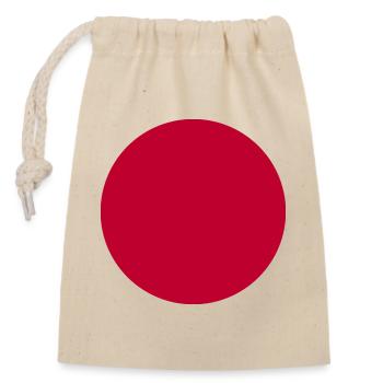 Japan Nippon Nihon JAPANISCHE Asia Sport FAN - Verschließbarer Geschenkbeutel aus Baumwolle (14x20cm) - Natur - Vorne