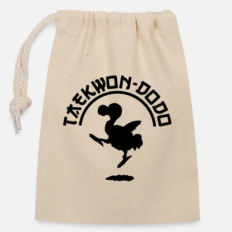 Taekwon-dodo - Sac cadeau en coton avec cordon (14 x 20 cm) - nature