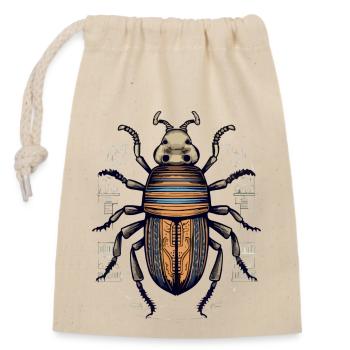 Scarabée Egyptien insecte - Sac cadeau en coton avec cordon (14 x 20 cm) - nature - Devant