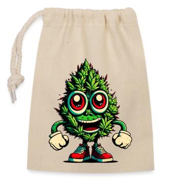 420 - Full Energy - Closable cotton gift bag (14x20cm) - nature - Front