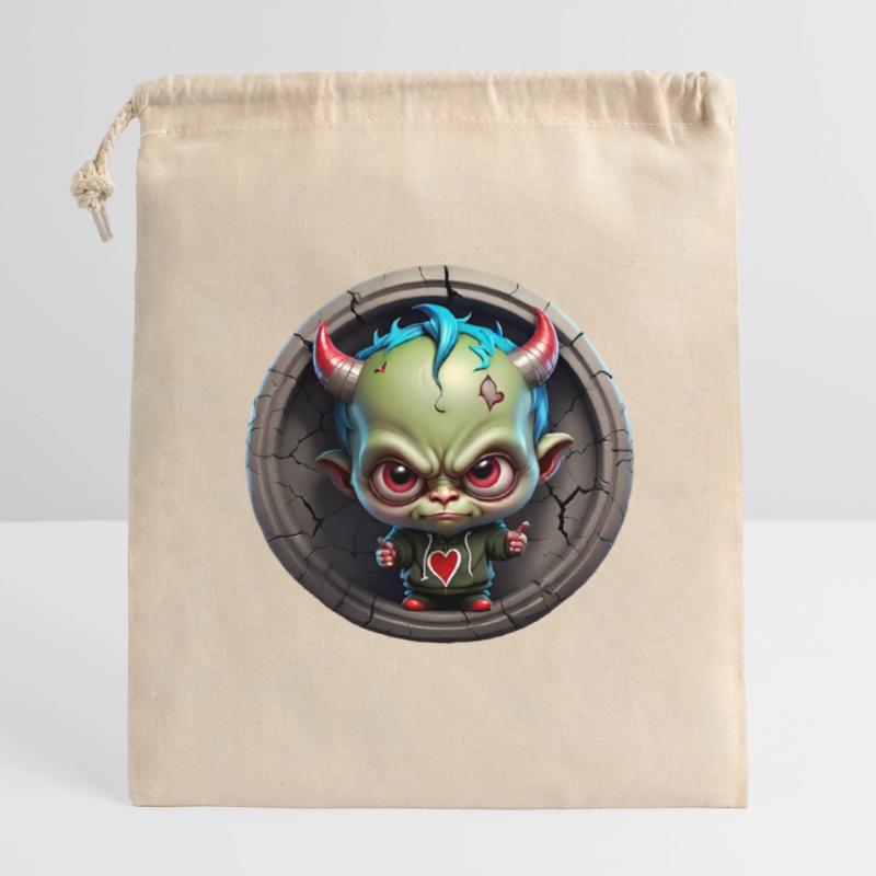 Devil's roast Closable cotton gift bag (14x20cm)