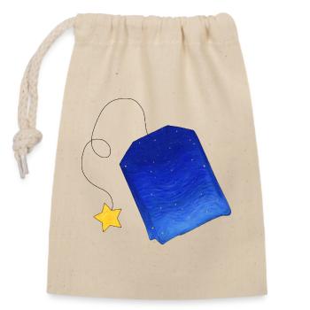 Vincent van Goghs Tee - Verschließbarer Geschenkbeutel aus Baumwolle (14x20cm) - Natur - Vorne