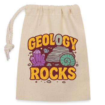 Geology Rocks Retro Graphic Tee - Verschließbarer Geschenkbeutel aus Baumwolle (14x20cm) - Natur - Vorne