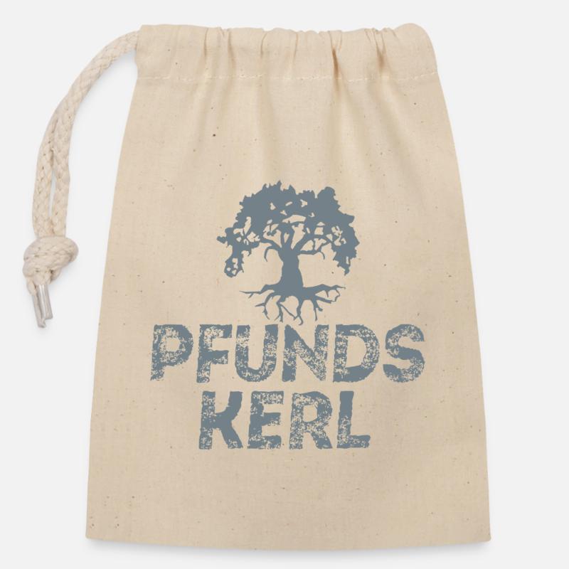 Pound Guy - Closable cotton gift bag (14x20cm) - nature