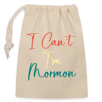 Mormons - Closable cotton gift bag (14x20cm) - nature - Front
