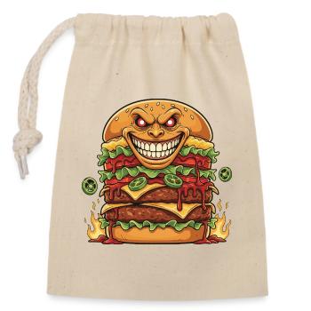 Démon de Flameburg - Sac cadeau en coton avec cordon (14 x 20 cm) - nature - Devant