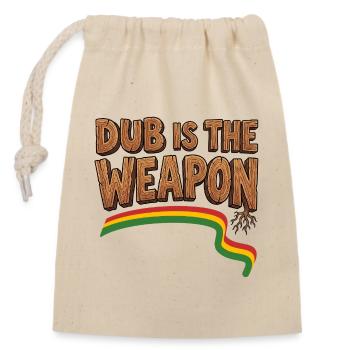 Dub Reggae Weapon - Closable cotton gift bag (14x20cm) - nature - Front