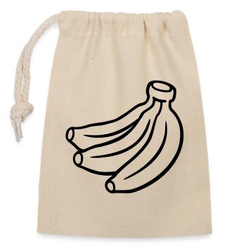 Lustiges Banana Shirt | Geek & Nerd Motiv - Verschließbarer Geschenkbeutel aus Baumwolle (14x20cm) - Natur - Vorne