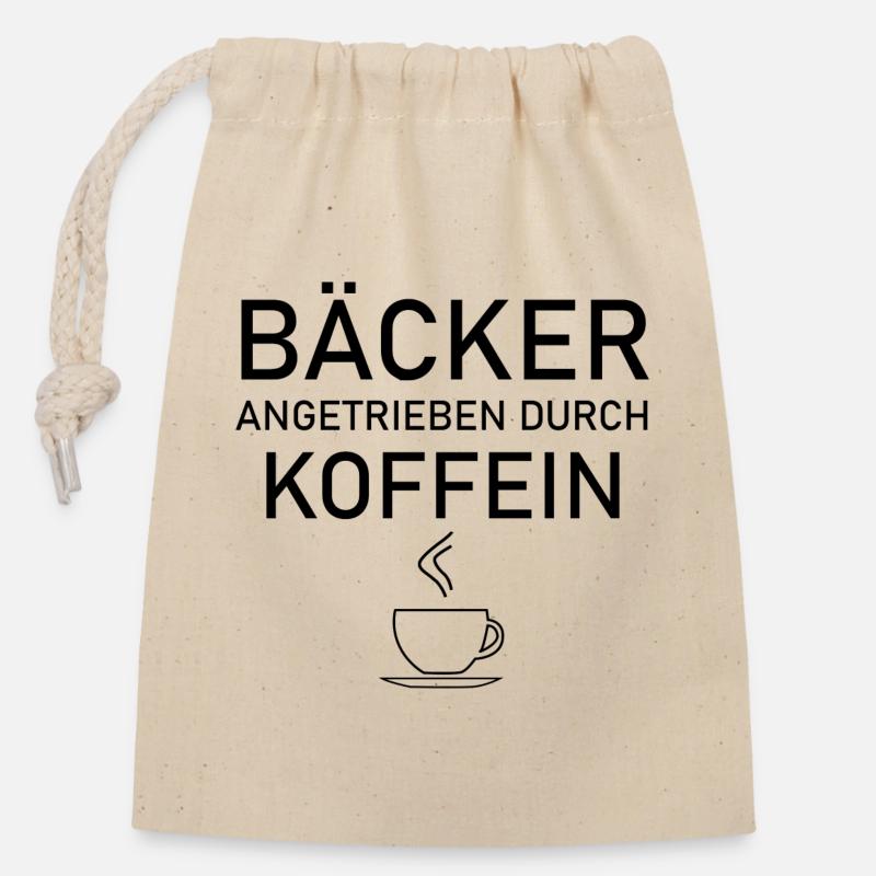 Bäcker - Verschließbarer Geschenkbeutel aus Baumwolle (14x20cm) - Natur