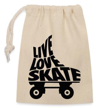 Roller Quad - Sac cadeau en coton avec cordon (14 x 20 cm) - nature - Devant