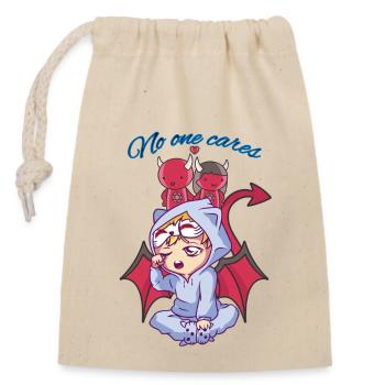 Baby Devil - Closable cotton gift bag (14x20cm) - nature - Front