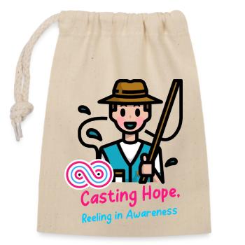 Casting Hope Taumeln im Bewusstsein - Verschließbarer Geschenkbeutel aus Baumwolle (14x20cm) - Natur - Vorne