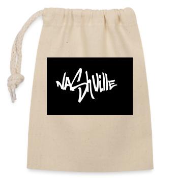 Edgy Nashville Vibes - Verschließbarer Geschenkbeutel aus Baumwolle (14x20cm) - Natur - Vorne