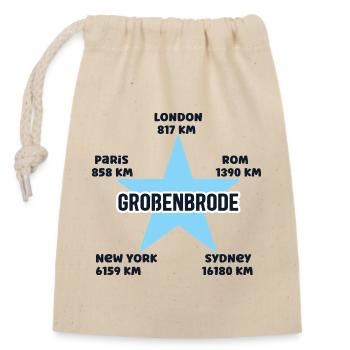 Großenbrode Vacances Côte de la mer Baltique Côte de la mer Baltique - Sac cadeau en coton avec cordon (14 x 20 cm) - nature - Devant