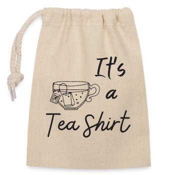 C’est un t-shirt - Sac cadeau en coton avec cordon (14 x 20 cm) - nature - Devant