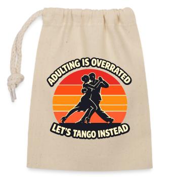 Tango Ballroom Dance Argentina Music - Closable cotton gift bag (14x20cm) - nature - Front
