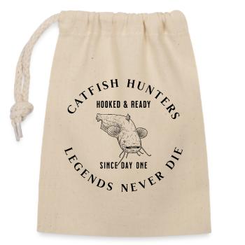 Catfish Hunters - Legends Never Die - Closable cotton gift bag (14x20cm) - nature - Front