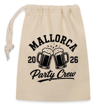 Équipe de fête de Majorque 2026 Bière Bière Bière - Sac cadeau en coton avec cordon (14 x 20 cm) - nature - Devant