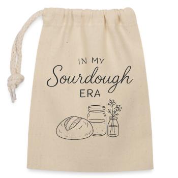 Baking Baker Sourdough In My Sourdough Era - Closable cotton gift bag (14x20cm) - nature - Front