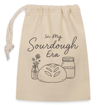 Baking Baker Sourdough In My Sourdough Era - Closable cotton gift bag (14x20cm) - nature - Front
