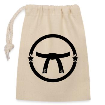 Judo / Judoka / Sport / Fight / Fighter / Strong - Closable cotton gift bag (14x20cm) - nature - Front