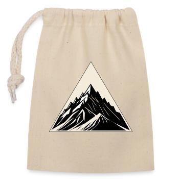 Bergsteigen, Bergsteigen, Bergsteigen - Verschließbarer Geschenkbeutel aus Baumwolle (14x20cm) - Natur - Vorne
