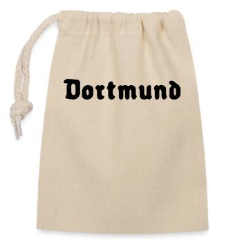Dortmund - Verschließbarer Geschenkbeutel aus Baumwolle (14x20cm) - Natur - Vorne