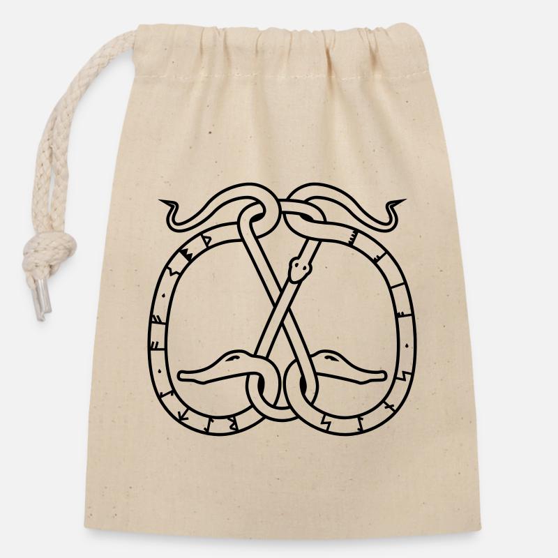 Memory - Sac cadeau en coton avec cordon (14 x 20 cm) - nature