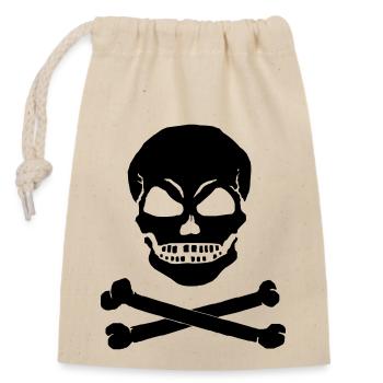 SCHAEDEL X - 1C - Closable cotton gift bag (14x20cm) - nature - Front