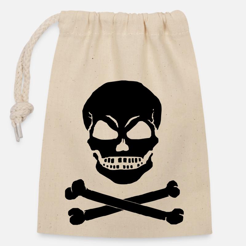 SCHAEDEL X - 1C - Sac cadeau en coton avec cordon (14 x 20 cm) - nature
