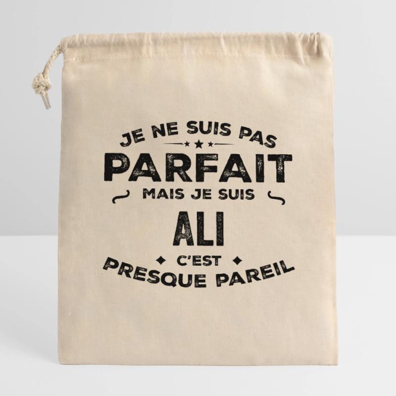 Ali – A Funny and Proud First Name, Legend Closable cotton gift bag (14x20cm)