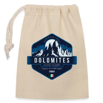 Dolomites , Italie - Sac cadeau en coton avec cordon (14 x 20 cm) - nature - Devant