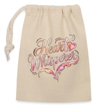 Cardiac Tech Heart Whisperer Cardiac Sonographer - Verschließbarer Geschenkbeutel aus Baumwolle (14x20cm) - Natur - Vorne