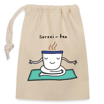 Zen Mug Yoga Calm - Closable cotton gift bag (14x20cm) - nature - Front