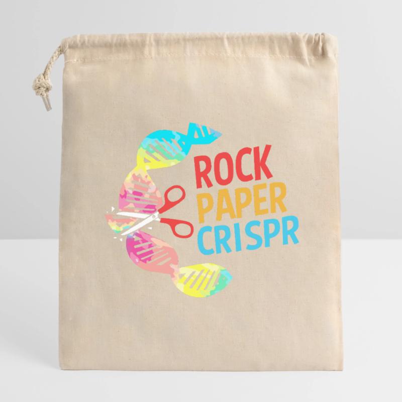 Molécule formule structurale Sac cadeau en coton avec cordon (14 x 20 cm)