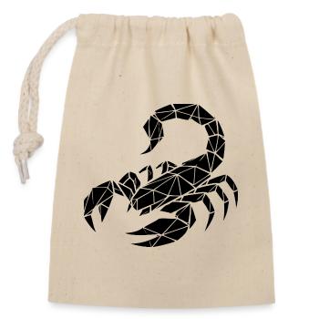 Scorpio – Power & Mystery - Closable cotton gift bag (14x20cm) - nature - Front