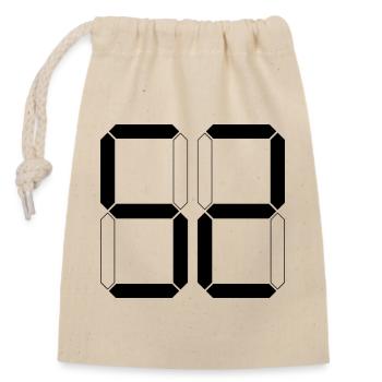 NUMÉRO 52 Cinquante-deux Cadeaux Numériques - Sac cadeau en coton avec cordon (14 x 20 cm) - nature - Devant