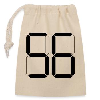 NUMÉRO 56 Cinquante-six cadeaux numériques - Sac cadeau en coton avec cordon (14 x 20 cm) - nature - Devant